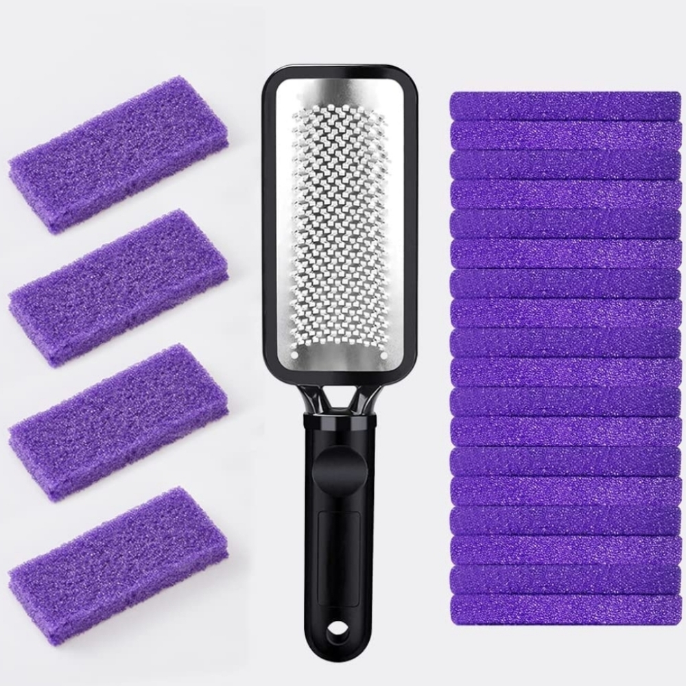 NEW Disposable Purple Pumice Stone Foot File Kit Feet Spa Callus Remover 20 pack